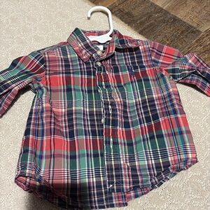 Polo by Ralph Lauren Kids Plaid Shirt - Red, Green, and Blue